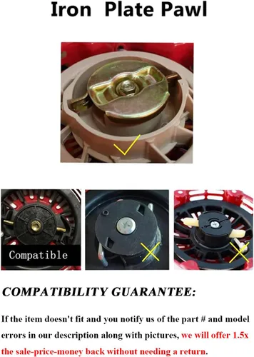 Vista 4 de YAMAKATO 951-14151 951-10658 Arrancador de arranque para soplador de nieve Troy Bilt MTD Craftsman Yard Machines Cub Cadet Storm 2410 2620 179CC