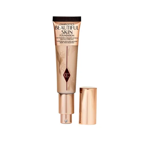 Vista 27 de Charlotte Tilbury Base de Maquillaje Beautiful Skin de Cobertura Media Hidratante - Maquillaje Líquido Edificable para Brillo Instantáneo