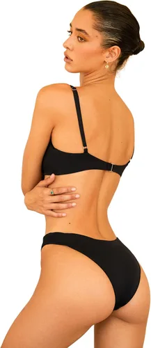 Vista 3 de Dippin' Daisy's Zen Top Bikini para mujer con lazo frontal, trajes de baño para mujer con cobertura completa y correas ajustables