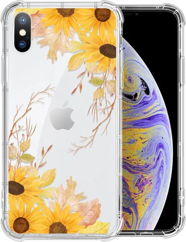 Vista 27 de Funda compatible con iPhone X/Xs, TPU suave, transparente, a prueba de golpes, funda protectora transparente para iPhone X/XS, alpaca