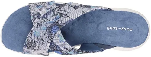 Vista 4 de Easy Spirit Womens Taite Graphic Slide Casual Sandals Casual - Blue