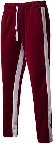 Vista 3 de KISSQIQI Chándal de 2 piezas con cremallera completa para hombre, trajes deportivos de terciopelo dorado, trajes casuales, chaqueta y pantalones