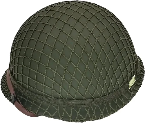 Vista 4 de WWII - Casco M1 del ejército de los Estados Unidos, engranaje de la Segunda Guerra Mundial, casco de la Segunda Guerra Mundial de la Segunda Guerra