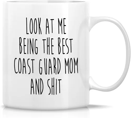 Vista 11 de Retreez - Taza divertida con texto en inglés "Mum Well Done I'm Awesome", 325 ml, tazas de café de cerámica, mensaje divertido, sarcástico