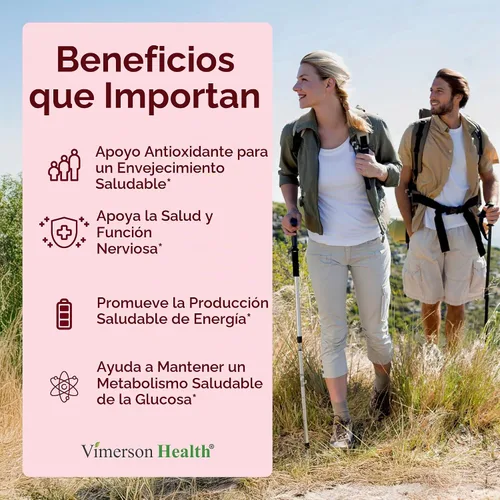 Vista 2 de Ácido alfa lipoico – ALA de alta potencia 650mg para apoyo nervioso 60