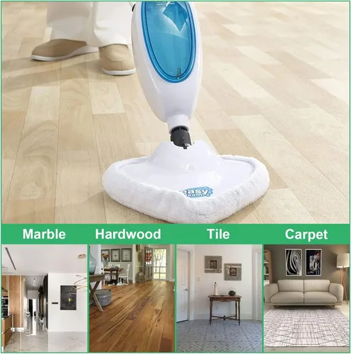 Vista 6 de 12 almohadillas de repuesto triangulares para trapeador de vapor, reutilizables, lavables, de microfibra, almohadillas de limpieza compatibles