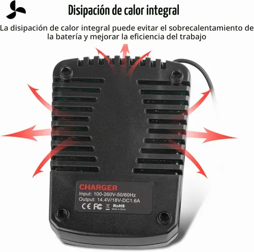Vista 3 de Cargador rápido BC660 BC1880 para Bosch Tools 14.4V-18V batería BAT619G, BAT619, BAT609G, BAT609, BAT618, BAT618G, BAT610G BAT614, etc.