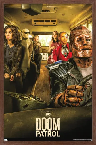 Vista 10 de Trends International DC Comics TV Doom Patrol - Póster de pared de una hoja de autobús, 22.4 pulgadas de largo x 14.7 pulgadas, versión enmarcada