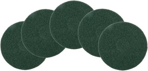 Vista 2 de Mercer Industries 45015G - Almohadillas de mantenimiento de piso verdes de 15 pulgadas (paquete de 5)