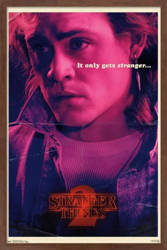 Vista 9 de Trends International Netflix Stranger Things: Season 2 - Póster de Billy Wall, 14.725 x 22.375 pulgadas, versión enmarcada de madera de granero