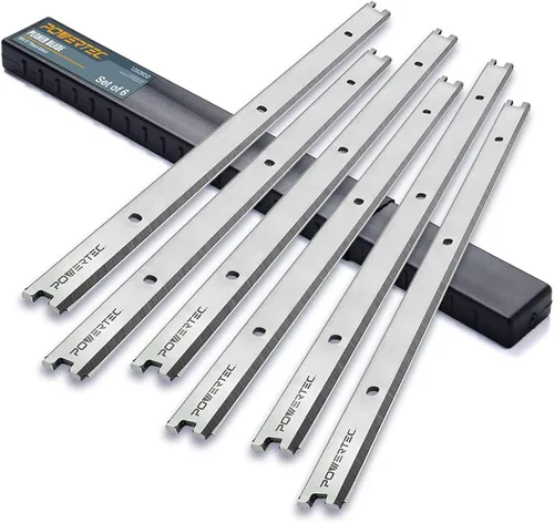 Vista 9 de POWERTEC Cuchillas cepilladoras de 13 pulgadas para cepilladoras Ridgid TP1300, TP13001, TP13002, repuesto para cuchillos cepilladores AC8630, juego