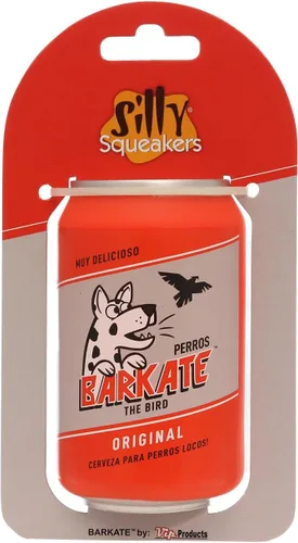 Vista 2 de SILLY SQUEAKERS Lata de cerveza, juguete para perros, 100% vinilo. Hecho duradero y fuerte. Juguete novedoso y flotadores (Barkate 2 unidades)