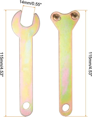 Vista 2 de HARFINGTON Herramienta rotativa Llave inglesa de metal Tuerca de bloqueo Kit Llave terminada Llave inglesa Amoladora Llave angular Llave inglesa