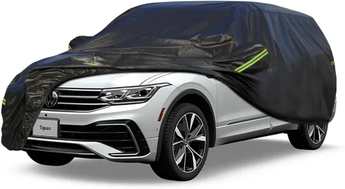 Vista 113 de KouKou Funda impermeable para automóvil SUV adecuada para BMW X1 de 2009 a 2025, 7 capas a prueba de viento para todo tipo de clima, cubierta