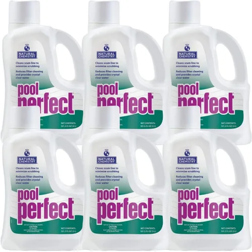 Vista 7 de Natural Chemistry Pool Perfect, 2 L, 1 paquete, limpiador de piscina para eliminar contaminantes, desechos y otros residuos