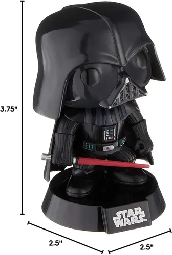 Vista 10 de POP Star Wars: Figura clásica de vinilo de Darth Vader 01 Funko Pop (incluye funda protectora compatible con caja de pop box), multicolor, 3.75