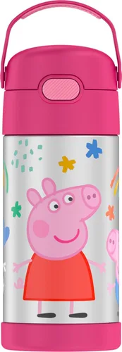 Vista 20 de THERMOS FUNTAINER Botella de agua con pajita, 12 onzas, Avengers