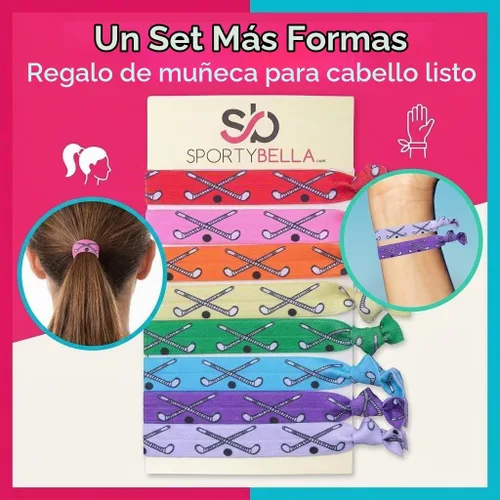 Vista 3 de Sportybella - Lazos para el cabello de hockey sobre césped, accesorios