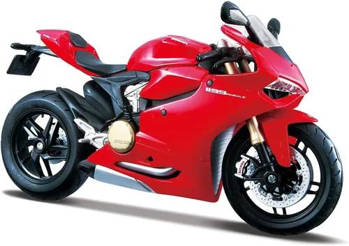 Vista 2 de Maisto Ducati 1199 Panigale Moto – Escala 1:12 – Increíblemente detallada, réplica de motocicleta coleccionable, modelo de motocicleta