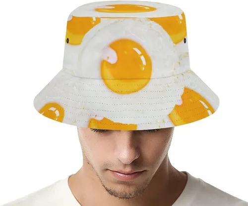 Vista 6 de Sombreros de cubo de maíz dorado unisex de algodón lavado ligero al aire libre verano playa sombreros hombres mujeres cubo sombrero para viajes