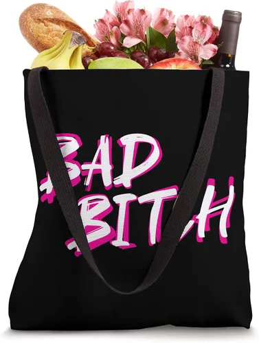 Vista 4 de Bad Bitch, Salty Attitude Bossy Swear Words Bolso de mano feminista