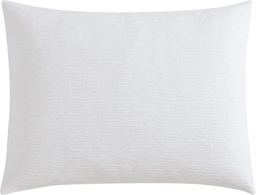 Vista 8 de Vera Wang - Juego de funda de edredón tamaño Queen, ropa de cama de algodón suave con fundas de almohada a juego, cierre de botón y lazos interiores