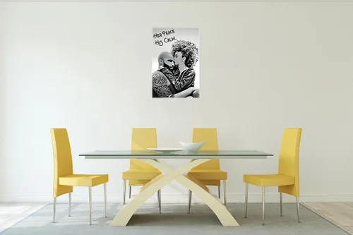 Vista 4 de SunRain Arts Arte afroamericano negro, arte gris moderno, decoración de pared afroamericana, arte de pared inspirador de hombre negro, arte de pared