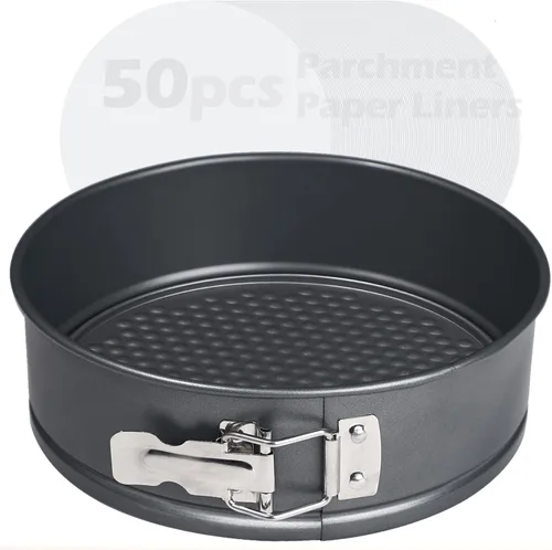 Vista 9 de Webake Springform - Juego de moldes para tartas de queso de 7 pulgadas, a prueba de fugas, molde redondo para hornear pastel, plato profundo