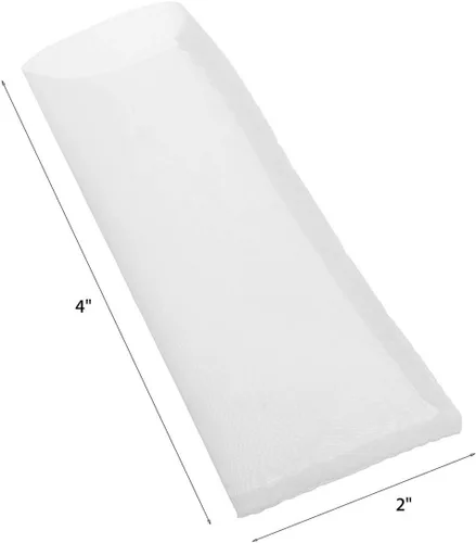 Vista 5 de Bolsas de filtro de té de nailon prémium de 5 micras, 2 x 4 pulgadas, paquete de 20
