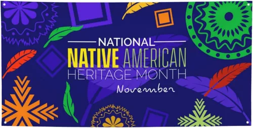Vista 11 de Telones de fondo del mes de la herencia de los nativos americanos para fiestas de vacaciones, fondo de fotografía para interiores y exteriores