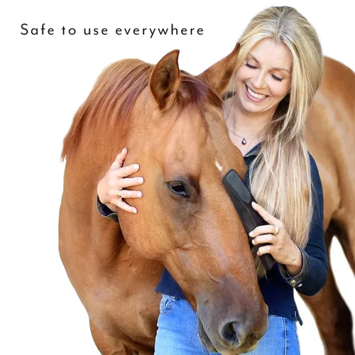 Vista 2 de StripHair Gentle Groomer - Original para caballos perros masaje de aseo 6 en 1