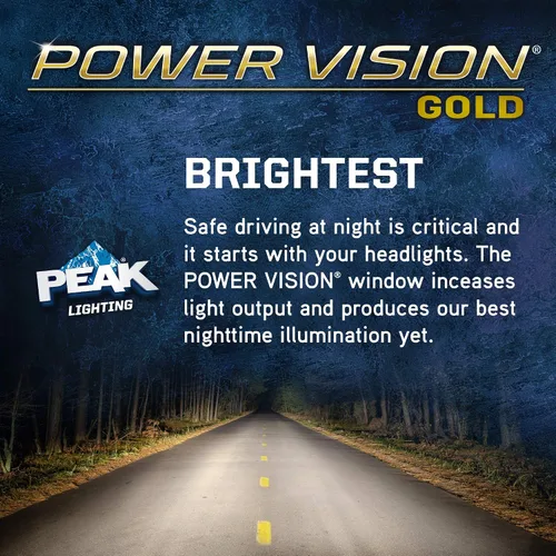 Vista 5 de PEAK Power Vision Gold - Linterna frontal de rendimiento automotriz, 9005 HB3, paquete de 2