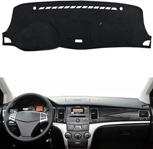 Vista 2 de KAYJAE Car Dash Cover Mat,for SsangYong Korando 2011 2012 2013,Red Edge Anti-Slip Mat Dashboard Cover Pad Interior Styling Accessories