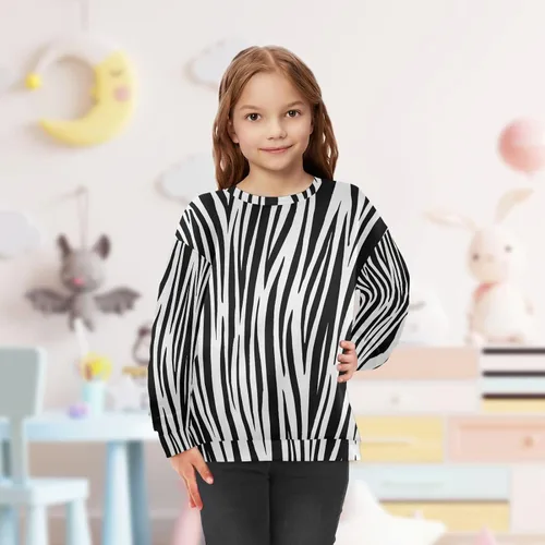 Vista 23 de Plaaee Sudadera de forro polar de manga larga con cuello redondo para niños o niñas, estampado de camiones monstruos, 4T