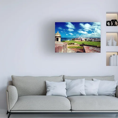 Vista 3 de Trademark Fine Art - Lienzo Art 'San Juan, Puerto Rico' - 12x19