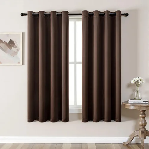 Vista 78 de MIULEE Cortinas opacas para dormitorio o sala de estar, juego de 2 paneles de cortina para ventana con aislamiento térmico y bloqueo de luz