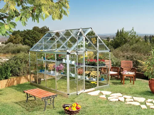 Vista 2 de Snap & Grow invernadero de 6 pies, plateado, tamaño: 6' x 8', Plateado