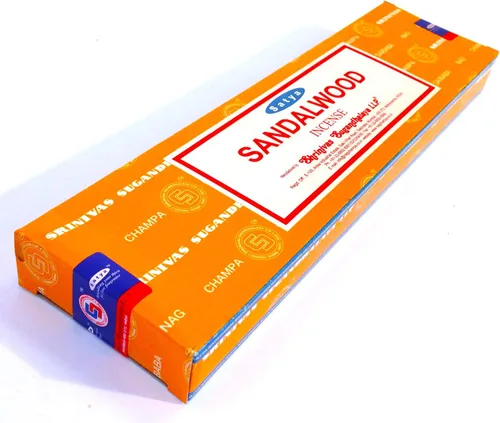 Vista 2 de Sandalwood Nag Champa - Caja de 3.53 oz - Incienso Satya Sai Baba