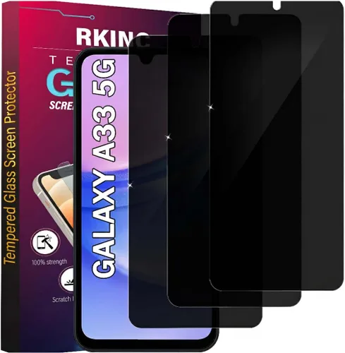 Vista 27 de RKINC Protector de pantalla [paquete de 4] para Samsung Galaxy A12 / Galaxy A02S / A12 Nacho, protector de pantalla de vidrio templado, 0.013 in