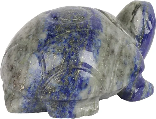 Vista 4 de GEMHUB Estatua de tortuga de lapislázuli tallada a mano aprox. 239.00 quilates, Gema, Lapislázuli natural