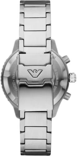 Vista 4 de Emporio Armani World Explorer Dive-Inspired Men's Watch with Stainless Steel, Silicone or Leather Band