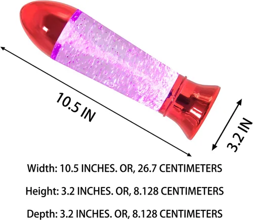 Vista 2 de YAKii - Lámpara de tornado LED que cambia de color, 10.5", juguete de ciencia que genera un tornado, funciona con pilas o un cable USB.