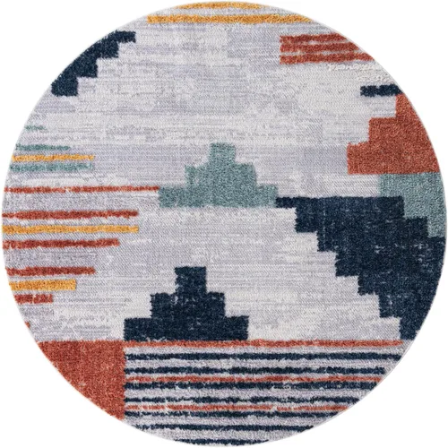 Vista 12 de Unique Loom Cherokee Collection - Alfombra de área - Henderson (2' x 3' 1" Rectángulo, Arena/Marfil)