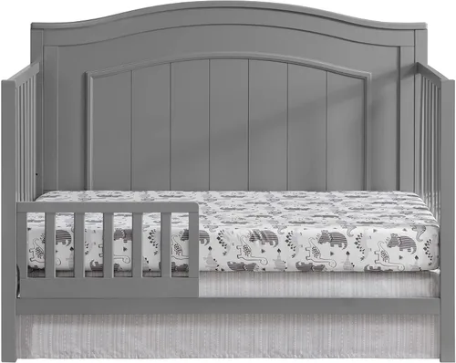 Vista 3 de Oxford Baby Nolan/North Bay - Kit de conversión de riel de protección de cuna a cama infantil, gris paloma, certificado GreenGuard Gold