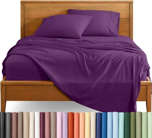 Vista 20 de Bare Home Juego de Sábanas Twin - Sábanas de Cama de Microfibra Ultra-Suave 1800 - Doble Cepillado - Bolsillos Profundos - Ajuste Fácil - Extra