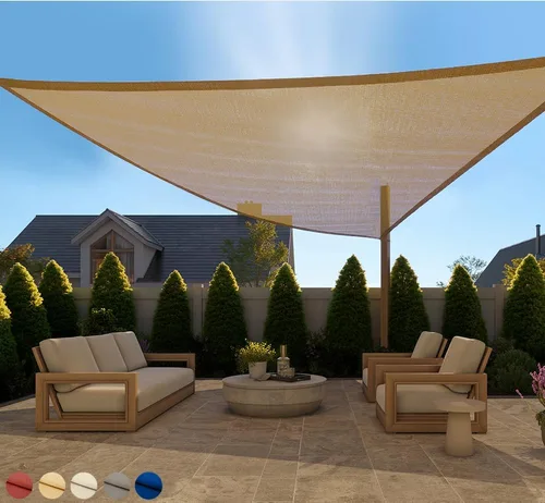 Vista 50 de GORILLA GRIP - Toldo parasol resistente, protección UV, resistente a la decoloración, desgarros y óxido, rectangular, con bordes curvos que bloquean