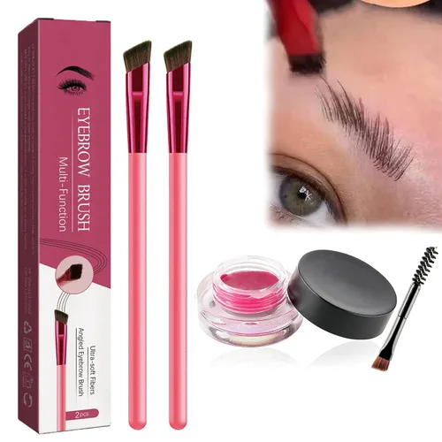Vista 15 de Cepillo de sello de cejas 4D, cepillo de trazo de cabello de cejas, cepillo de cejas 4D, cepillo de cejas ultrafino, cepillo de cejas realista