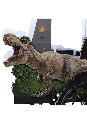 Vista 3 de Cobertura Adaptable para Silla de Ruedas Jurassic World Multicolor