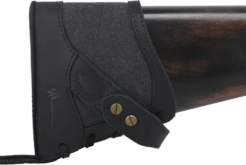 Vista 8 de Extensión de culata de pistola de rifle de cuero, almohadilla de retroceso, protector de tope de pistola de escopetas