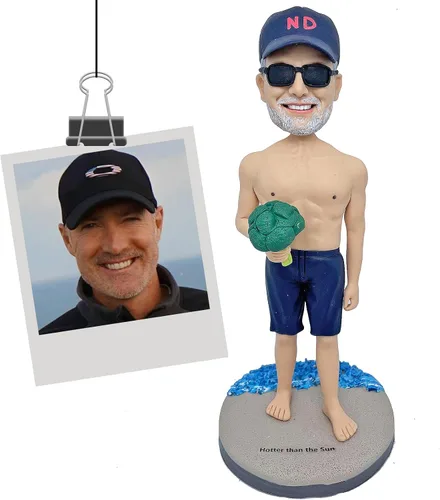 Vista 3 de Muñeco de cabeza grande personalizado para el día del padre a partir de fotos Escultura de cumpleaños personalizada para él Father's Day